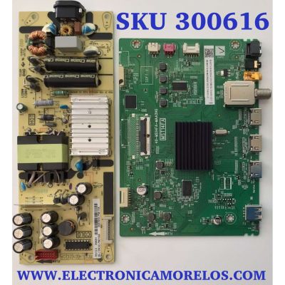 KIT DE TARJETAS PARA TV TCL / MAIN 08-MST1418-MA200AA / 40-MS14FA-MAA2HG / 08-MST1418-MA300AA / FUENTE 08-L12NLA2-PW210AA / 40-L12NW4-PWD1CG / CCP-508 / PANEL LVF395NDEL / MODELO 40S325